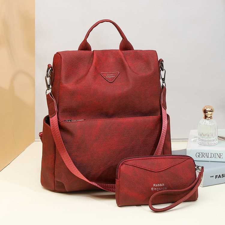 Vielseitiger Rucksack mit großem Fassungsvermögen, tragbare Umhängetasche für Damen