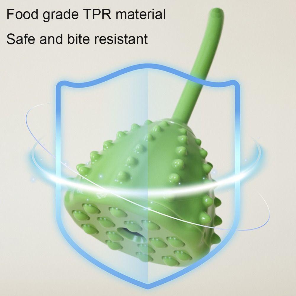 Lotus Seedpod Pet Slow Feeder Ball Relieve Boredom Pet Food Dispenser Dog Chewing Toys  Puppy