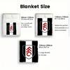 Fulham Pattern Flannel Blanket High quality All Seasons Warmth and Comfort Perfect for Christmas Gifts.