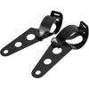 Anki HappiGo ANKIA Universal 33mm-43mm Metal Motorcycle Modified Headlight Mount Brackets Clamp Fork Ear for Motorcycle Chopper Cafe Racer (Black)