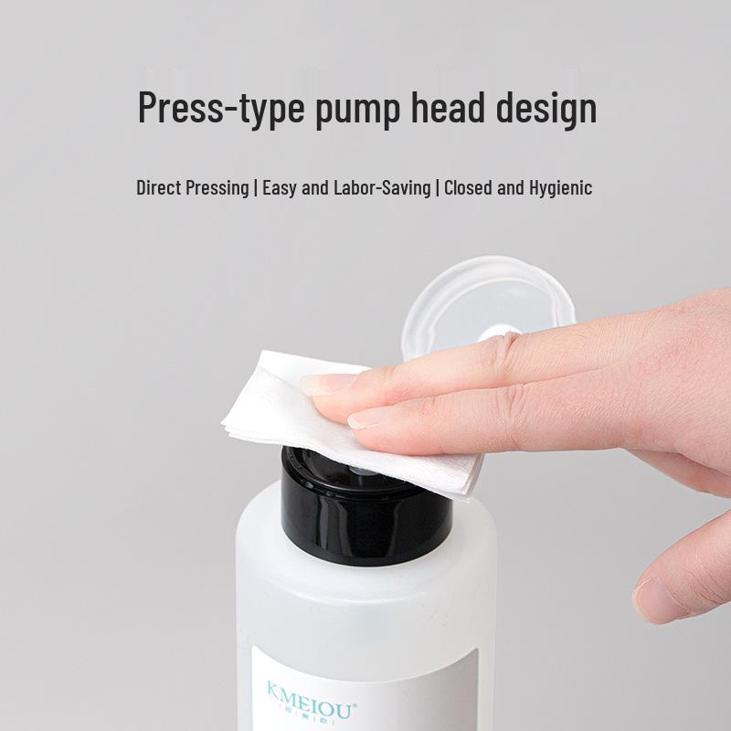 Nail Polish Remover and Brush Cleaner with Special Press Bottle for Nail Salons