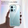 KEYSION Vier-Ecken Stoßfestes Transparentes Case für Redmi 15C 171mm Weiches TPU+PC Klare Handy-Rückseite für Xiaomi POCO C85
