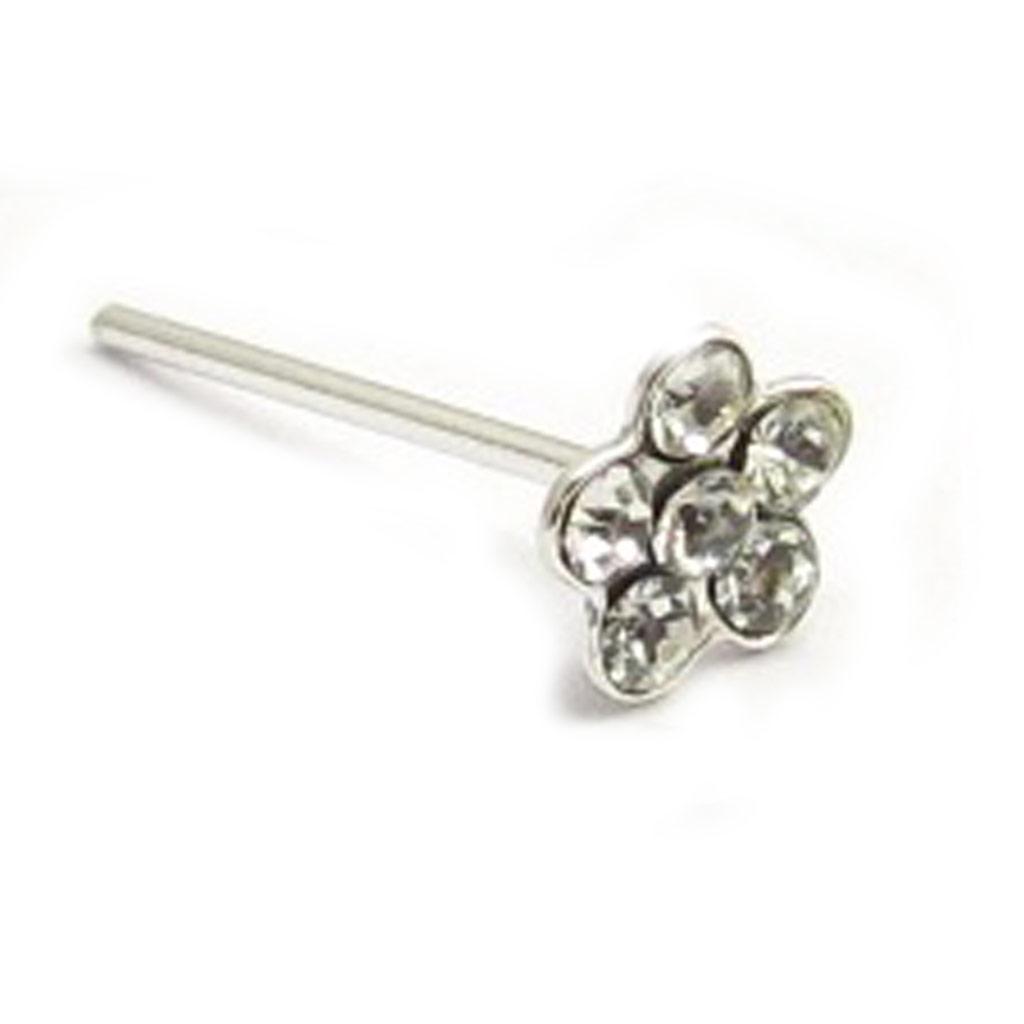 Les Trésors De Lily [K5277] - Ohrstecker Silber 'Flora' weiß