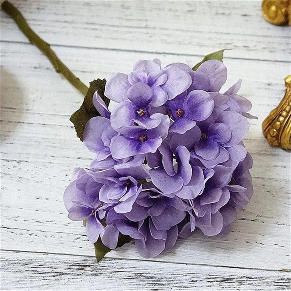 1/2PCS Silk Hydrangea Bouquet Artificial Flowers for Home Vase Centerpieces Bridal Bouquet Wedding Decor