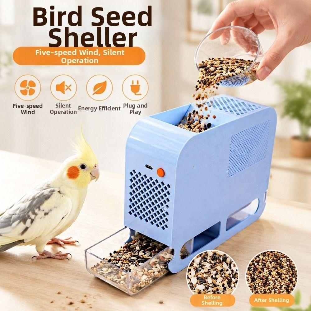 Electric Bird Food Shell Blowing Machine Efficient Parrot Feed Shell Blowing Machine Bird Breeder