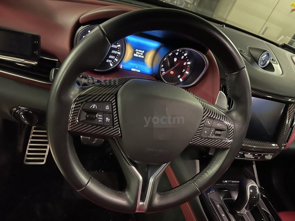 Car Steering Wheel Decoration Cover Stickers Trim for Maserati Levante 2016-2026 Ghibli 2014-2026 Auto Interior Accessories ABS
