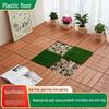 Outdoor Insect-Resistant Wear-Resistant Plastic Floor: Easy Assembly, Imitation Wood, Glue-Free, Nail-Free, Ideal for Courtyard Renovation.