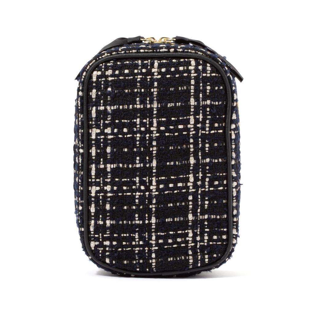 Francfranc Tweed Stand Pouch, Black