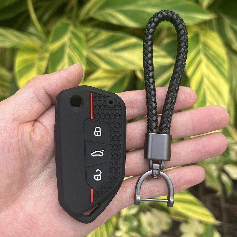 Silicone Car Remote Cover Case for VW Caddy Eos Golf Jetta Skoda Tiguan Beetle Polo Pass Passat B5 for Seat Skoda Modified Key