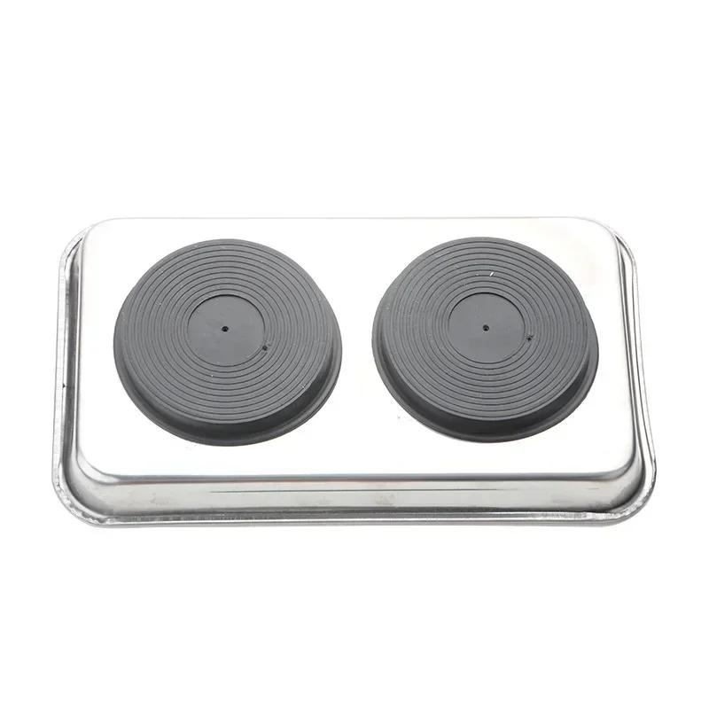 Ciotola Magnetica Rotonda/Quadrata, Resistente con Vassoio Magnetico in Acciaio Inossidabile per Facile Accesso e Prevenzione della Perdita di Parti