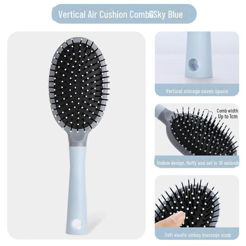 Air Cushion Massage Comb for Long, Curly, or Straight Hair - Large Fluffy Air Bag Design