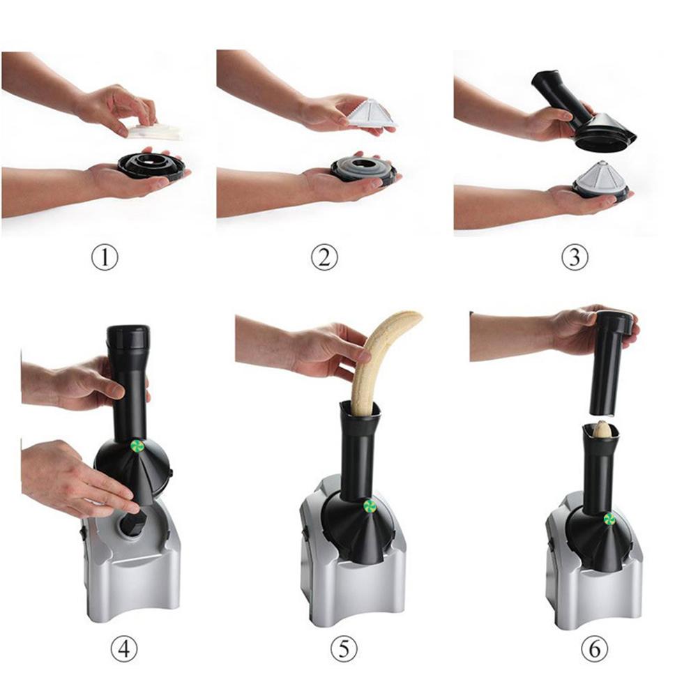 200w Home Ice Cream Maker Fruit Soft Serve Maker Energy-saving Electronic Ice Cream Machine For Frozen Fruit Dessert