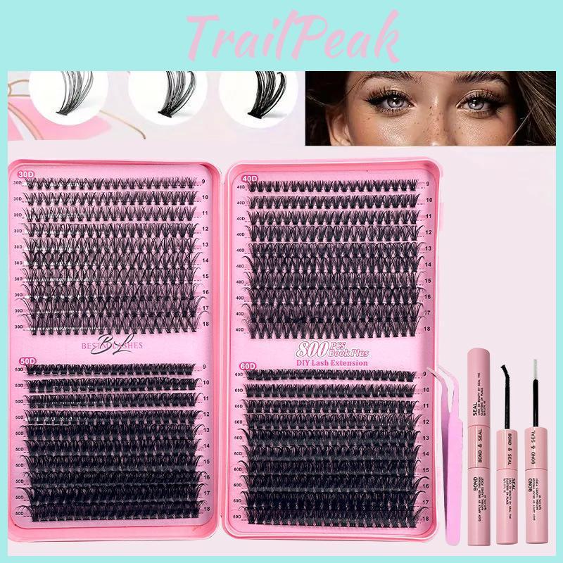 Diy Eyelash Set 800 Cluster 30d40d50d60d D Curl Segmented False Lashes