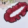 1M Lace Ribbon Sheer Chiffon Elastic Ruffle Ribbon Lace Trim for Dress Diy Apparel Sewing Fabric Wedding Party Accessories New