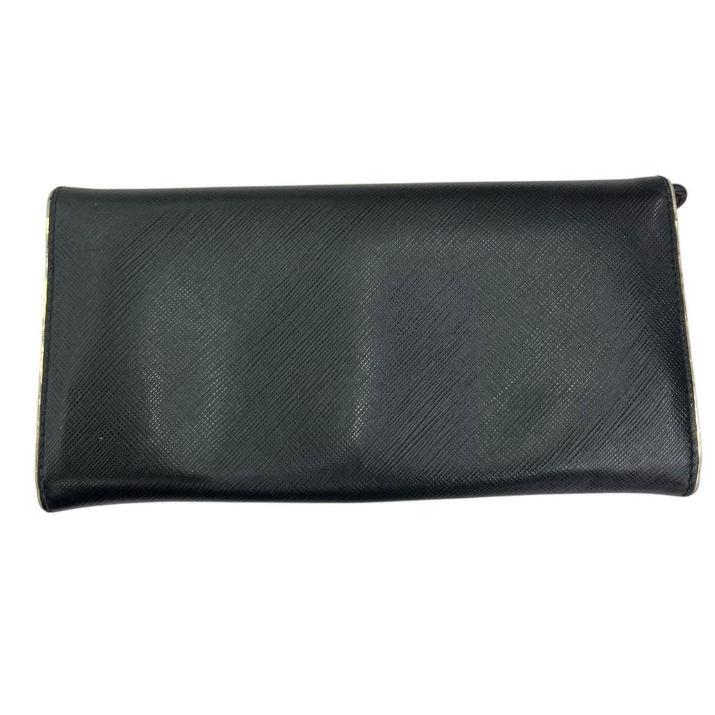Used 186005 Current Item Salvatore Ferragamo Salvatore Ferragamo Long Wallet Black Leather Women's
