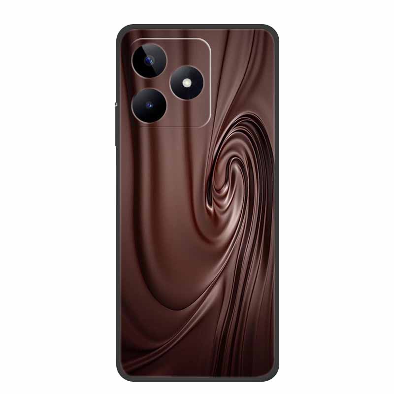6.74" For Realme Note 50 Case Black Silicone Soft TPU Phone Cases Back Cover For Realme Note 50 Case Note50 Protective Coque Bag