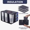 Multifunctional Drink Cup Carrier Reusable Cup Holder New Foldable Tote Bag  Travel