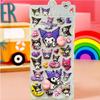 Kawaii Sanrio Buttocks 3D Relief Stickers Kuromi Melody Soft Pinchable Decompression 3D Bubble Sticker Reward Party Favor
