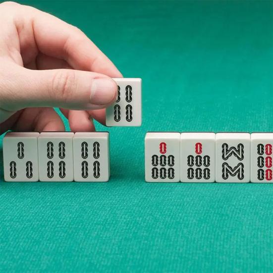 1 Set Mini Mahjong Leggero Portatile Mini Set da Gioco Mahjong Classico Mahjong Cinese per Viaggio Feste in Casa