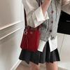High Quality Chic PU Leather Shoulder Bag Versatile Small Square Satchel Waterproof Lightweight Crossbody for Travel Work Gift Women