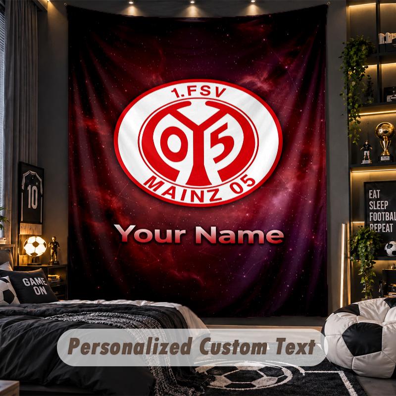TapestryMainz 05 Custom Name Text Personalized Wall Hanging Tapestry Home Wall Decor