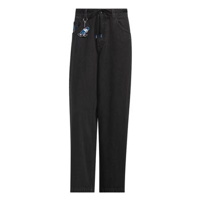 Originals Loose Fit Washed Denim Pants Black Men JV6944