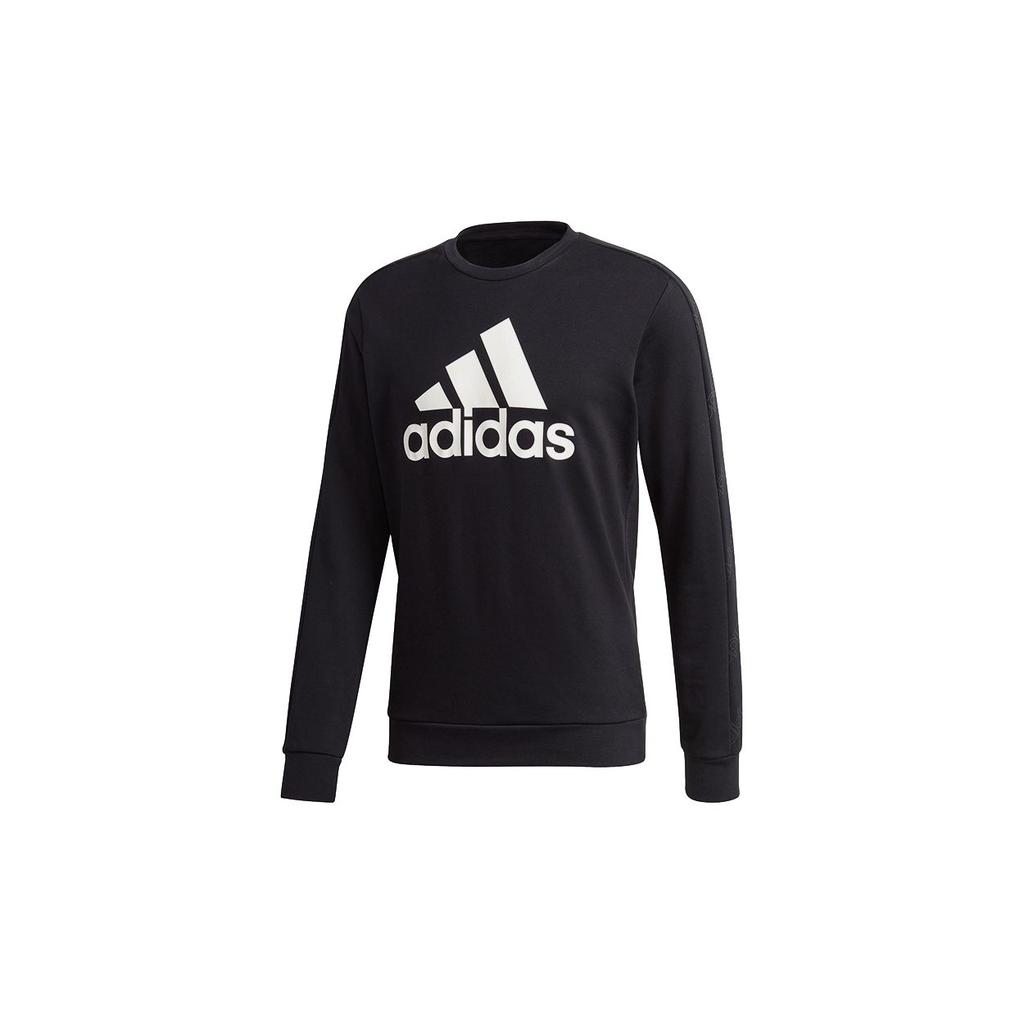 adidas Sweatshirts Men's Black Crew Neck Moderate Regular GJ6590