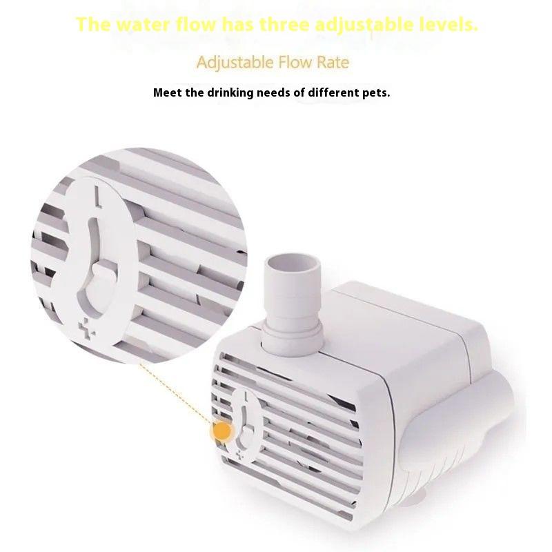 Pompka do wody dla kota fontanna silnik zapobiegający pracy na sucho zamiennik do miski do picia z kwiatami dla kota dozownik wody produkty dla zwierząt