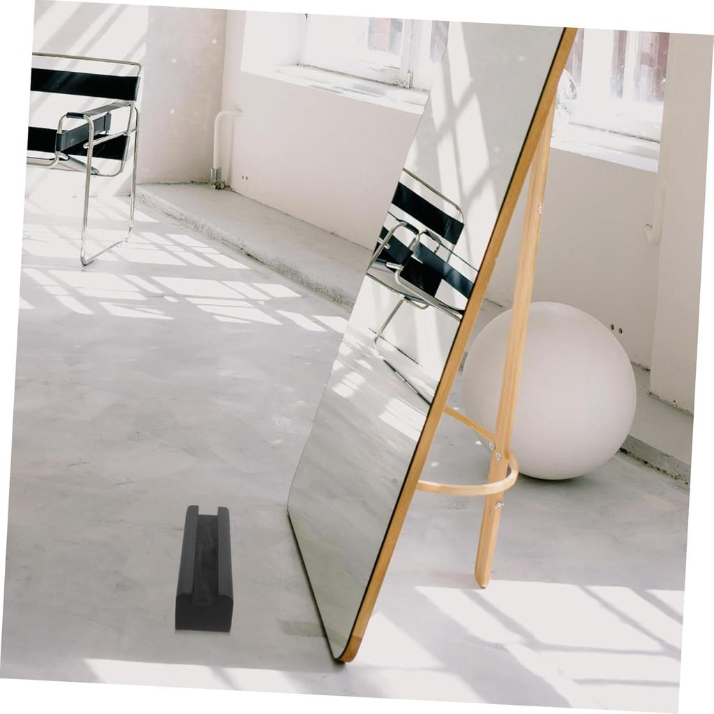 Wooden Floor Mirror Stand Support Base for Full Length Mirrors Non-Slip Design for Home Office and Art Display