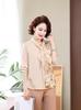 2024 Spring Elegant Nine-Sleeve Mother's Top - Chic & Versatile for Age-Reducing Style