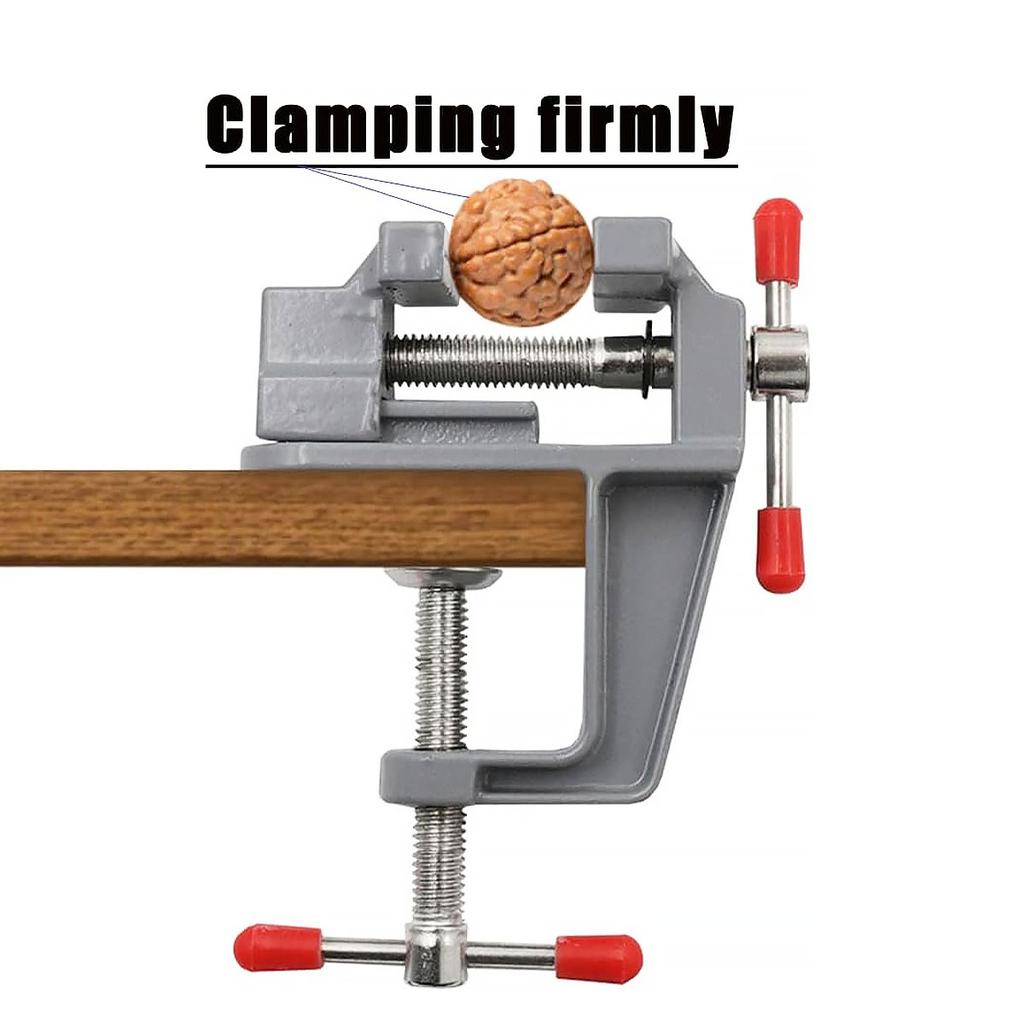 Mini Table Alloy Mini Table Craft Jewelry Clamp Repair Tool with Adjustable Jaw,Clamp On Table Bench Vise Mini Tool