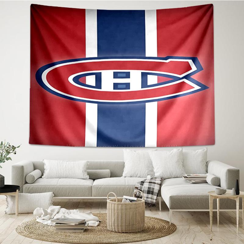 Canadiens Hockey Team Tapestry, Unique Design Tapestry, Wall Decor for Bedroom,Livingroom, Playroom,Heartwarming Fan Holiday Gifts