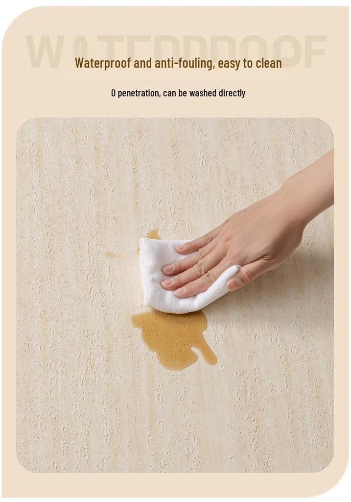 Ultra-Thin 3D Soft Roman Travertine Flexible Wall Panel - Self-Adhesive Sticker for Renovation