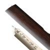 Black Catalpa Wood Paperweight Pair - Solid Wood Paper Holders with 30cm Ruler for Students and Beginners