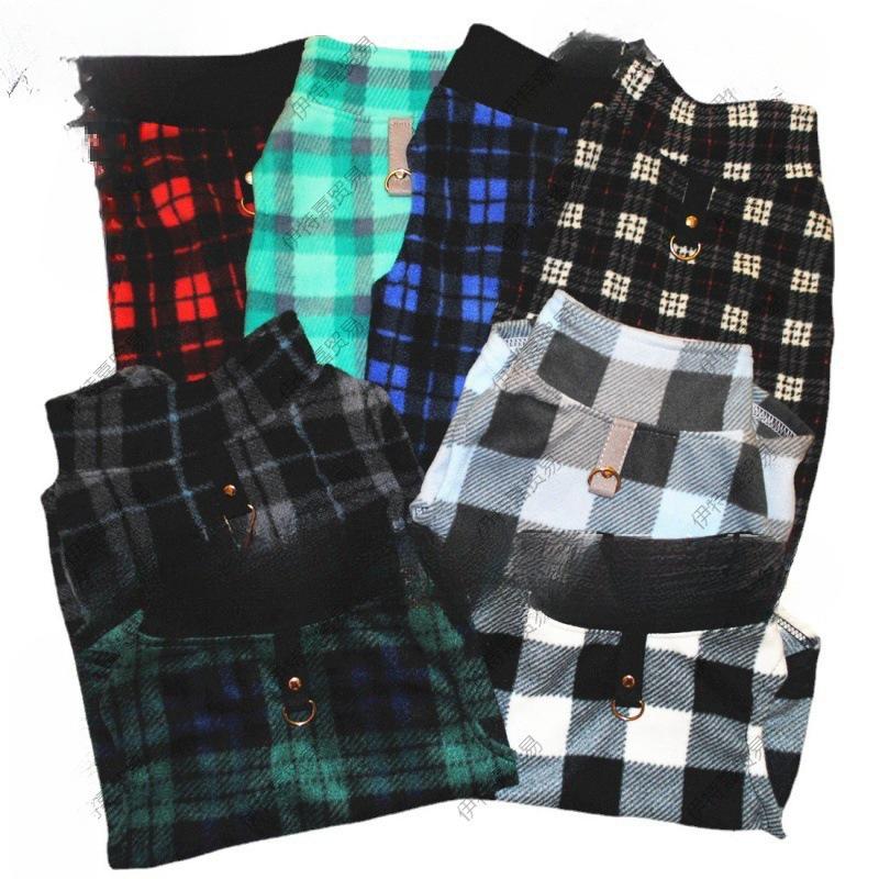 Large Dog Autumn/Winter Fleece Coat with Traction Buckle and Stand Collar