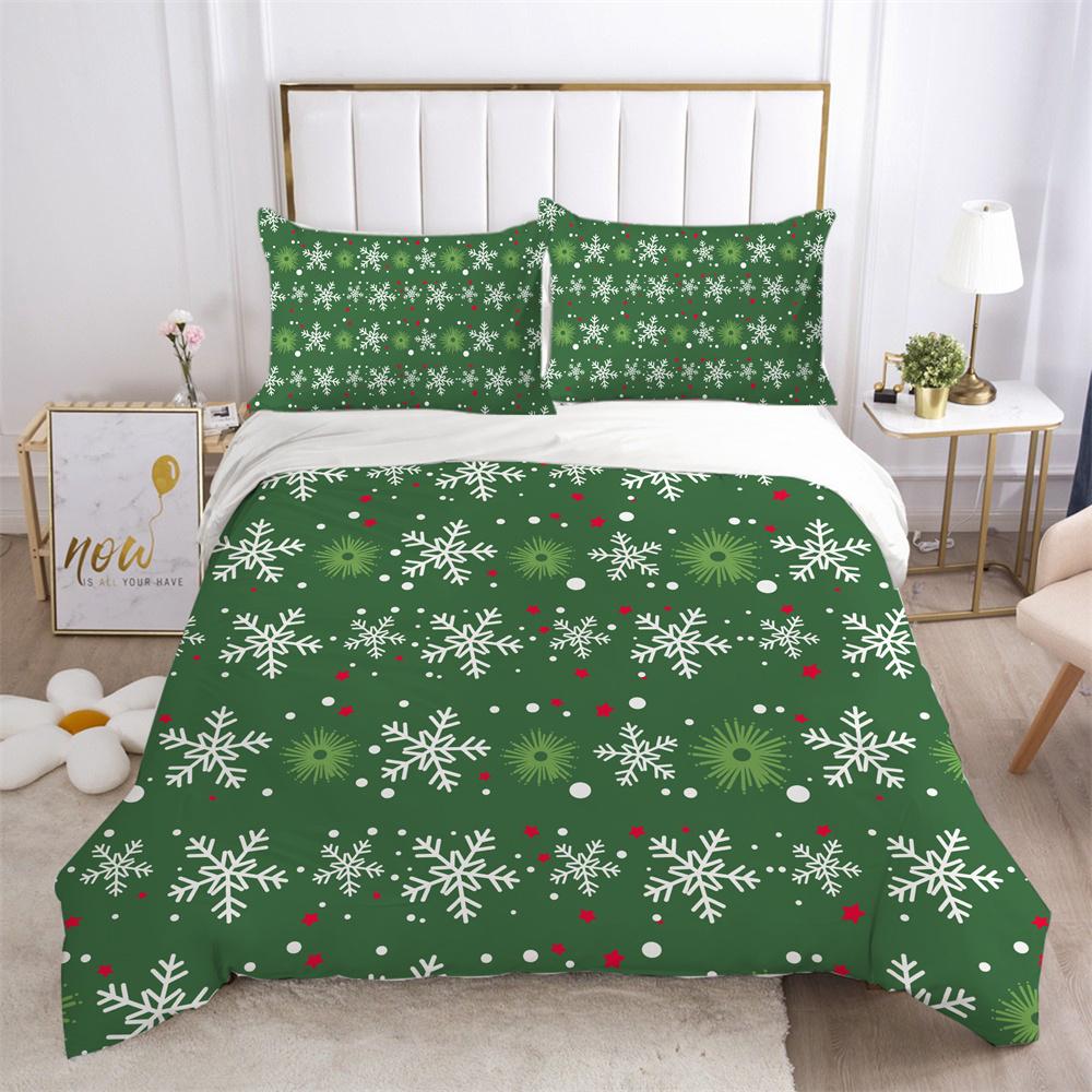 Merry Christmas Duvet Cover Sets Beautiful Printing Fashion Pillowcase Girl Bedding Suit Twin Size Home Textiles