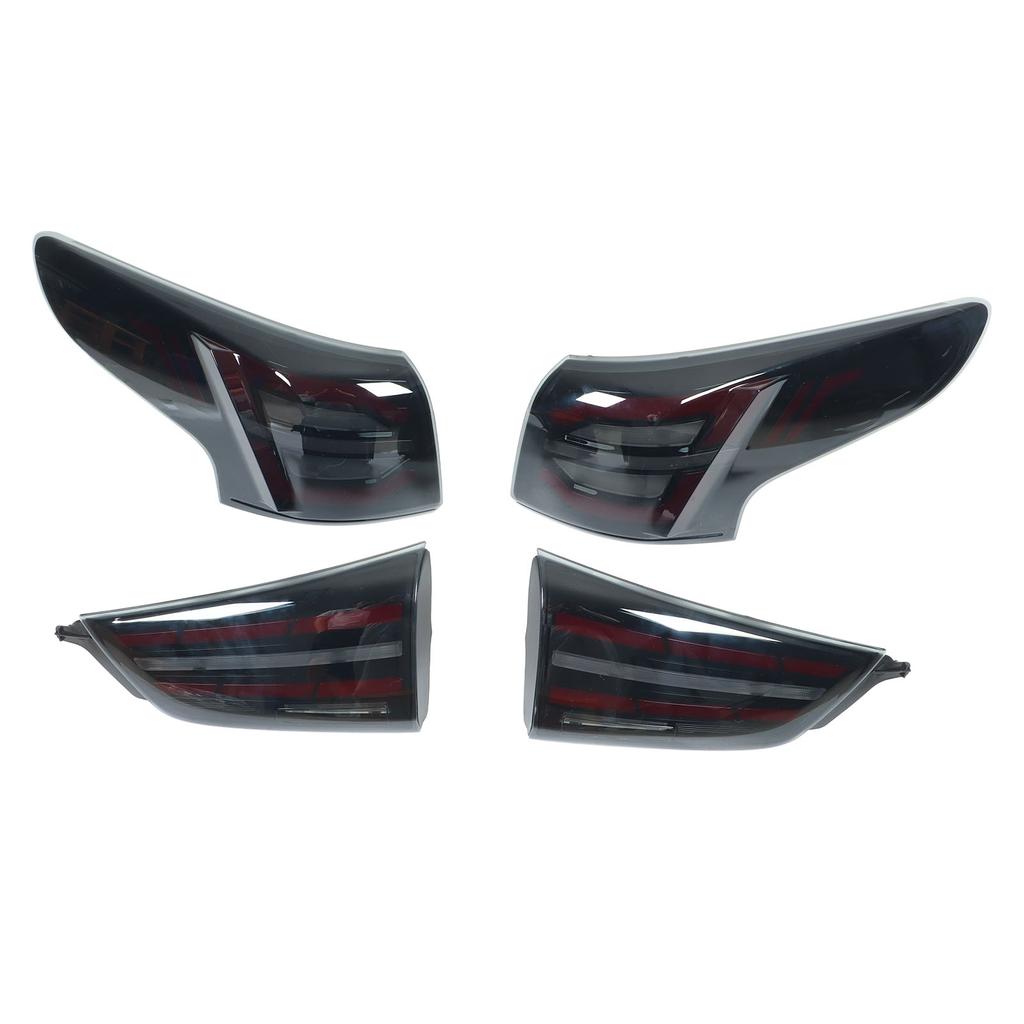 1 Pair LED Tail Light Assembly Brake Reversing Lamp IP67 Waterproof Replacement for Qashqai 2016‑2022