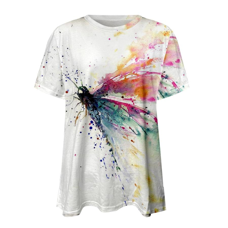 

Женская футболка с цветочным узором, винтажная футболка с круглым вырезом и коротким рукавом, повседневные футболки, женские футболки 6XL