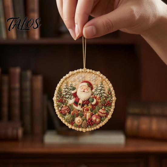 Decorative Wall Accents for Home Four Seasons Holiday Pearl Art Hanging Ornaments, Christmas Spring Summer Fall Beaded Anniversary Keepsake Ornaments
