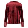 Women's Color Fashionable Casual Gold Velvet Long Sleeved Pullover Top