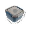 Cabilock Salad Lunch Container, Double-Layer Lunch Box, 1500ml, 4 Compartments, Lunch Container, Salad Fruit Container, Food Box, Salad Bowl, for Camp