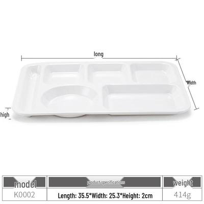 Ruhan Melamine Divided Lunch Plate