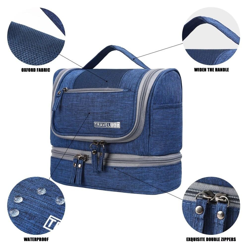 Multifunctional Hanging Makeup Bag Solid Color Toiletry Bag Cosmetic Organizer  Personal Care