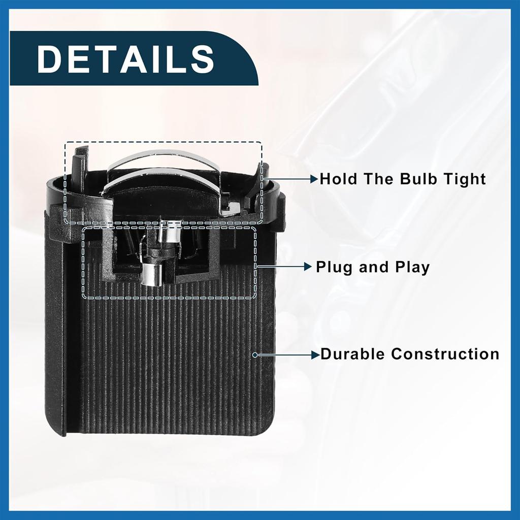 H7 Bulb Socket for VW Golf Stable No.A9068260282/5K0941109C | Bulb Adapter 4 Pcs Item Replacement