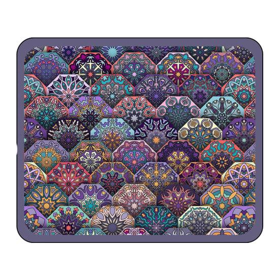 huaqianguhh Bohemian Dish Drying Mat, Super Absorbent Diatomaceous Earth Drainer Non-Slip Colorful Ethnic Heat Insulation Mat for Kitchen Counter