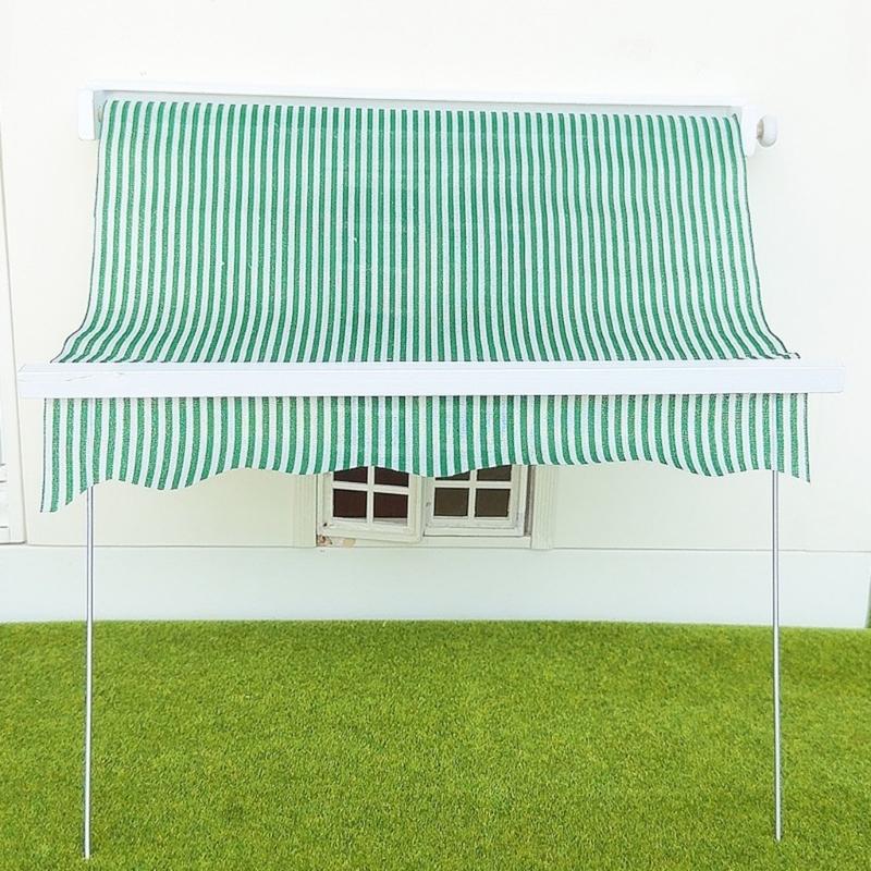 Doll House Awning With Easy Assembly Design For 1/12 Miniature Doll House Quick Installation Doll House Display Accessory