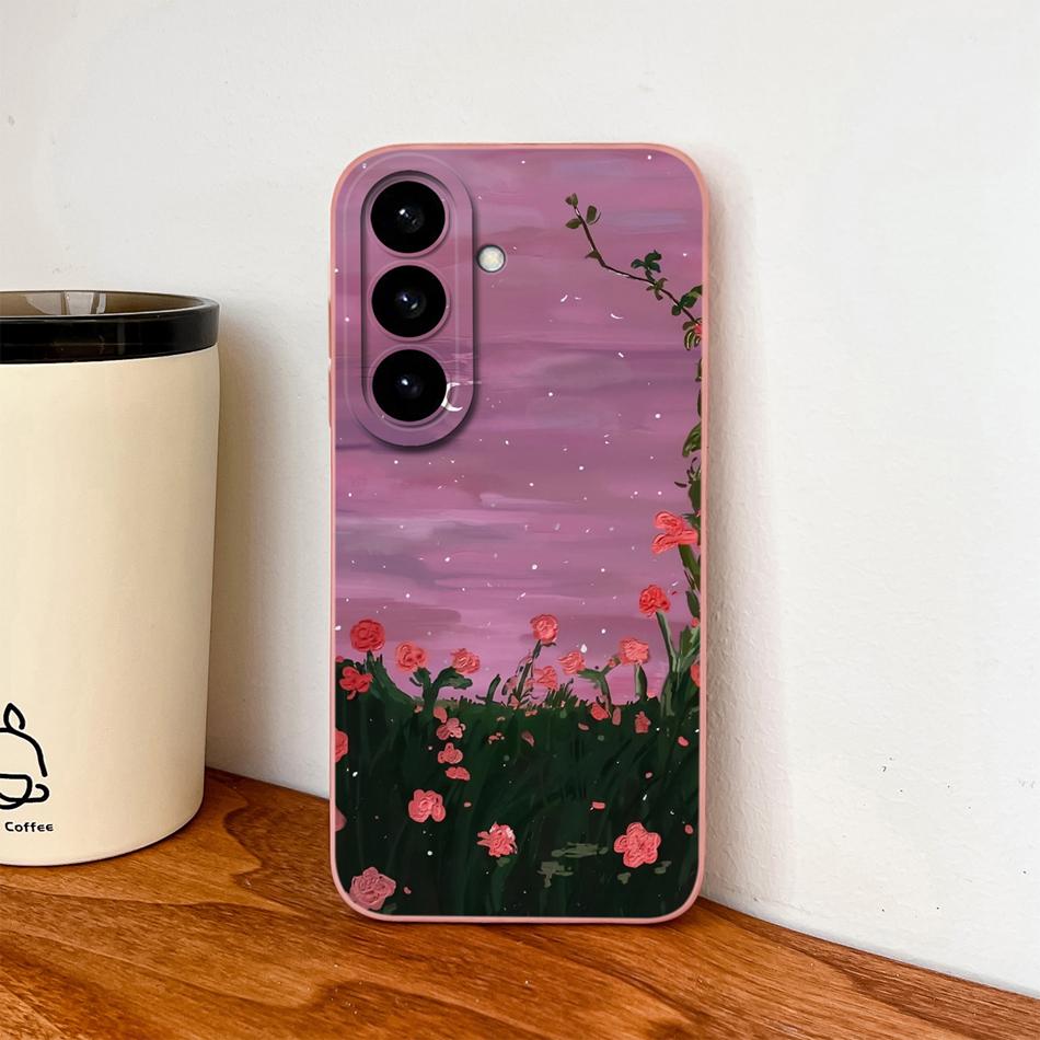 

For Samsung Galaxy S26 Plus Ultra Phone Case Simple Cloud Sky Soft Liquid Silicone Lightweight Back Cover For Samsung S 26 Funda Galaxy S26
