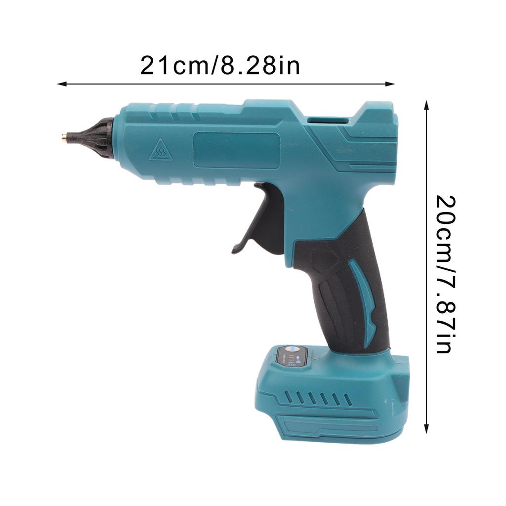 Hot Melt Glue Gun Electric 18V Battery Support Cordless Model 2 Glue Rods for Rapid Prototyping Tasks
