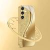 Wave edge pattern tempered glass phone case for galaxy S26 S25 S24 S23 S22 S21 S20 FE Ultra Plus anti-fall back cover