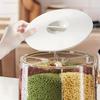 6/10KG Cereal Container 360° Rotating Food Storage Box Portable Grain Storage Dispenser  Household